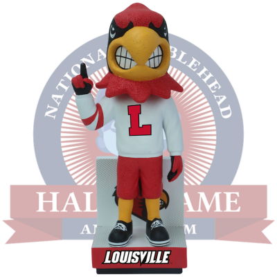 Louie the Cardinal Louisville Cardinals Mascot Football Bobblehead