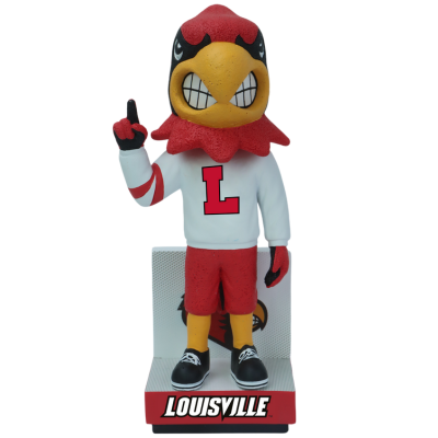 Louie the Cardinal Louisville Cardinals Mascot Football Bobblehead