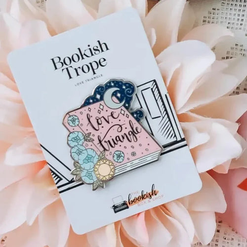 Love Triangle Trope Enamel Pin