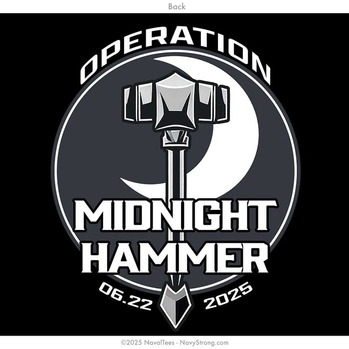 "Midnight Hammer Emblems" Tee | Black