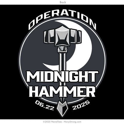 "Midnight Hammer Emblems" Tee | Black