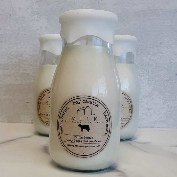 Milk Bottle Candle Ooey Gooey Butter Cake