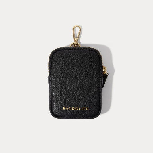 Mini Zip Clip-On Pouch - Black/Gold