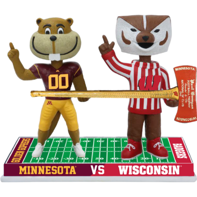 Minnesota vs. Wisconsin Football Rivalry Bobblehead (Presale)