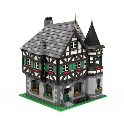 MOC - 104380 Medieval Timbered house - Fachwerkhaus Klemmbausteine - LesDiy - Klemmbausteine