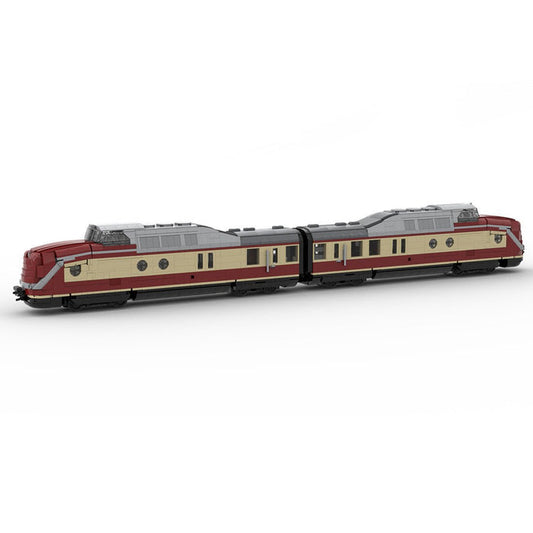 MOC - 106675 Zug BR 601 "VT 11.5 Triebwagen" Klemmbausteine - LesDiy - Klemmbausteine