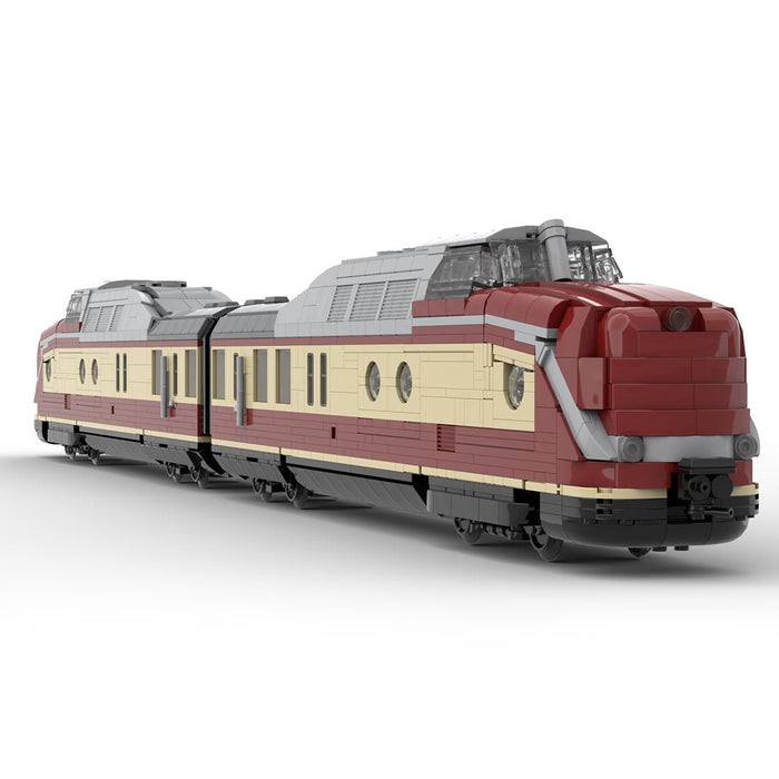 MOC - 106675 Zug BR 601 "VT 11.5 Triebwagen" Klemmbausteine - LesDiy - Klemmbausteine