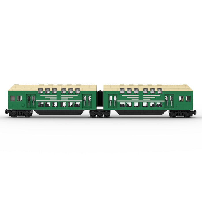 MOC - 109281 German Doppelstockwagen train car vagon in 7stud wide) Klemmbausteine - LesDiy - Klemmbausteine