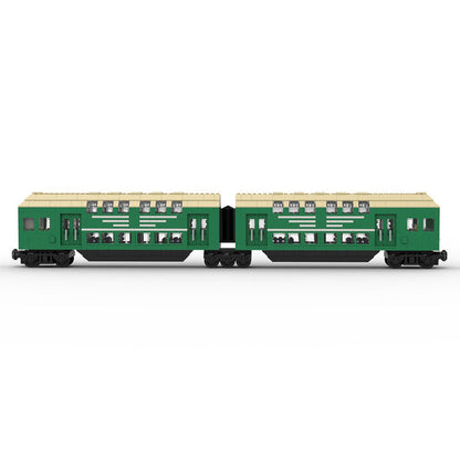 MOC - 109281 German Doppelstockwagen train car vagon in 7stud wide) Klemmbausteine - LesDiy - Klemmbausteine