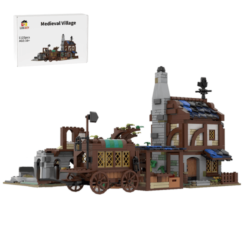 MOC - 120195 Mittelalterliches Dorfpaket 21325 Alt. Bauen Klemmbausteine - LesDiy - Klemmbausteine