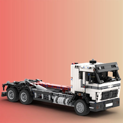 MOC - 120710 OF Hookloader & Crane Container Truck Klemmbausteine - LesDiy - Klemmbausteine