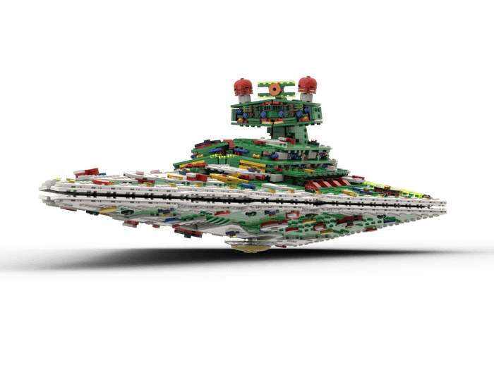 MOC - 201504 SW UCS Imperial Destroyer Christmas Mode Klemmbausteine - LesDiy - Klemmbausteine