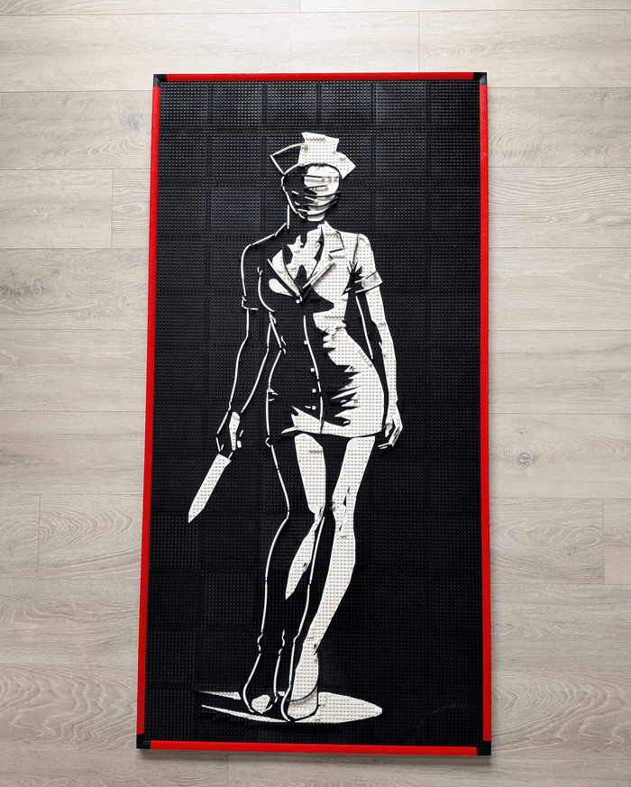 MOC - 238853 art relief of a female horror character Klemmbausteine - LesDiy - Klemmbausteine