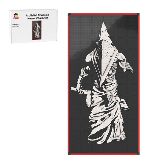 MOC - 238914 art relief of a male horror character Klemmbausteine - LesDiy - Klemmbausteine