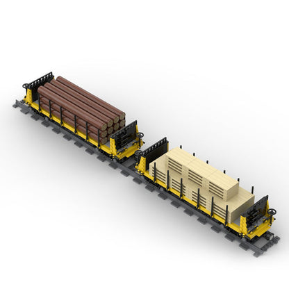 MOC - 49271 Lumber Car Carriage Klemmbausteine - LesDiy - Klemmbausteine