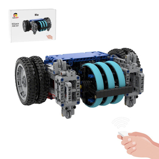 MOC 4WD Mechanical Battle Bot with Gear Drive and Triple Armor Rings Klemmbausteine - LesDiy - Klemmbausteine