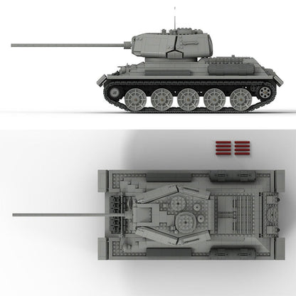 MOC - 53096 T - 34/85 RC - Panzer Klemmbausteine - LesDiy - Klemmbausteine