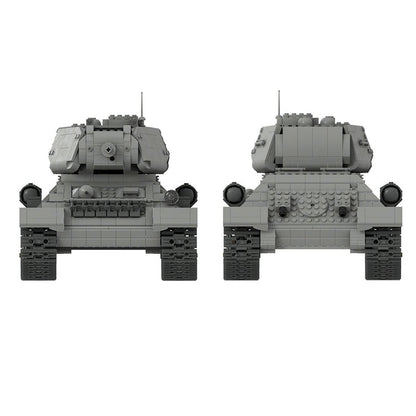 MOC - 53096 T - 34/85 RC - Panzer Klemmbausteine - LesDiy - Klemmbausteine