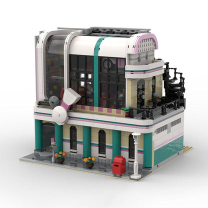MOC - 58435 Jim's Bowling Alley & Diner Klemmbausteine - LesDiy - Klemmbausteine