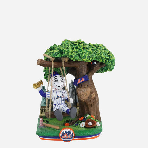 Mr. Met New York Mets City Park Swing Mini MLB Baseball Bobblehead
