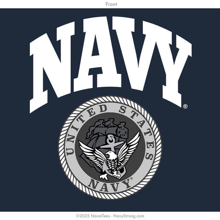 "Navy A.C.E. Emblem" Long Sleeve Tee | Navy
