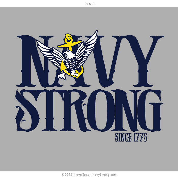"NavyStrong A81" Long Sleeve Tee | Grey