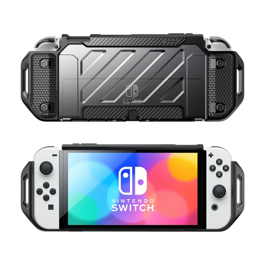 Nintendo Switch OLED Unicorn Beetle PRO Dockable Grip Case-Clear