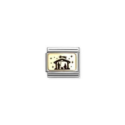 Nomination Classic Gold Charm - Nativity