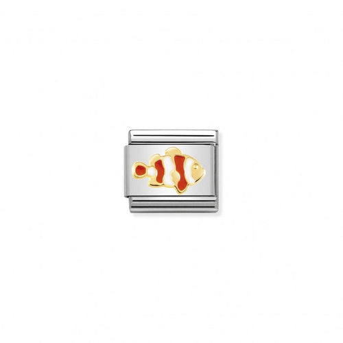 Nomination Classic Link Gold and Enamel Clownfish Charm