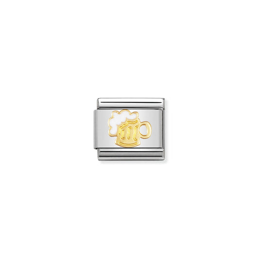 Nomination Classic Link Gold and Enamel Tankard Charm