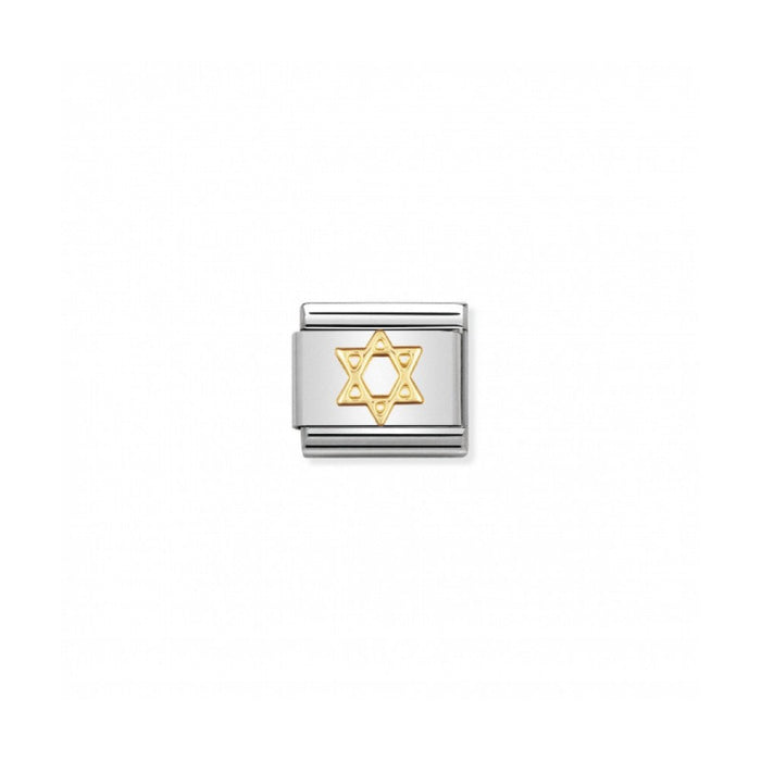 Nomination Classic Link Gold Star Of David Charm