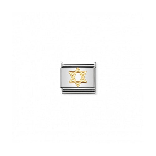 Nomination Classic Link Gold Star Of David Charm