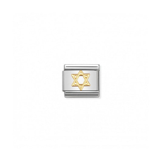 Nomination Classic Link Gold Star Of David Charm
