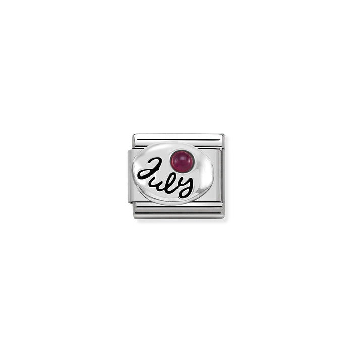 Nomination Classic Link July Birthstone Charm - RUBY