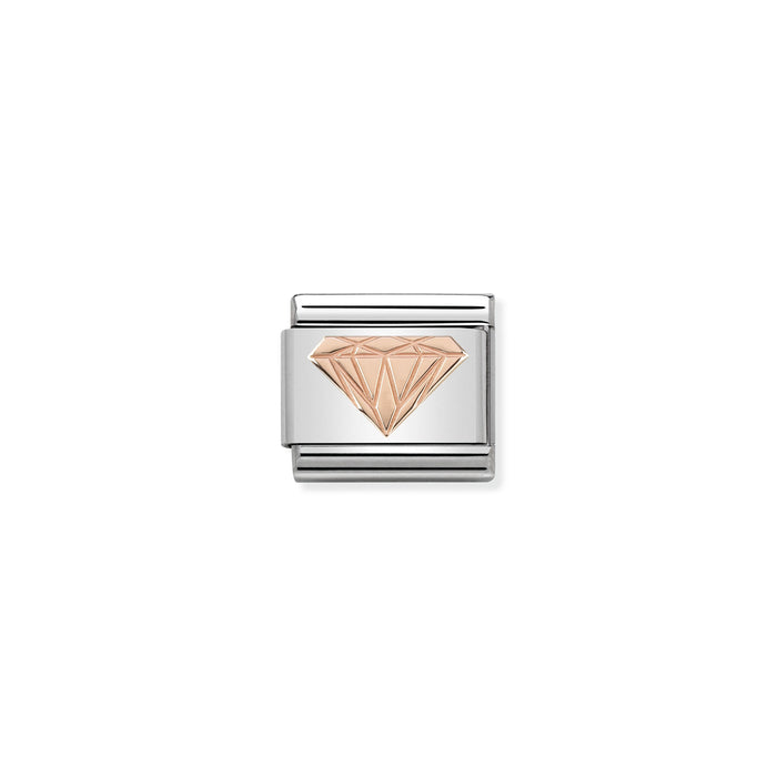 Nomination Classic Link Symbols 9K Rose Gold Brilliant