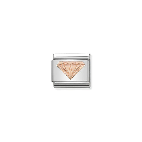 Nomination Classic Link Symbols 9K Rose Gold Brilliant