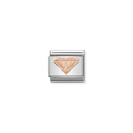 Nomination Classic Link Symbols 9K Rose Gold Brilliant