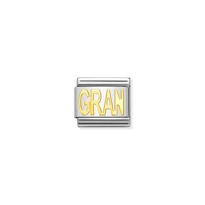 Nomination Classic Link Writings 18K Gold Gran