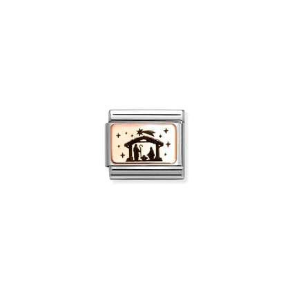 Nomination Classic Rose Gold Charm -Nativity