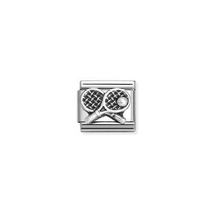 Nomination Classic Silver Charm - Tennis Rackets