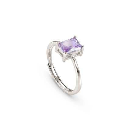 Nomination Colour Wave Ring - Silver & Lavender CZ