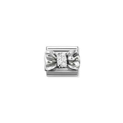 Nomination Composable Classice Silver Link - White CZ Bow