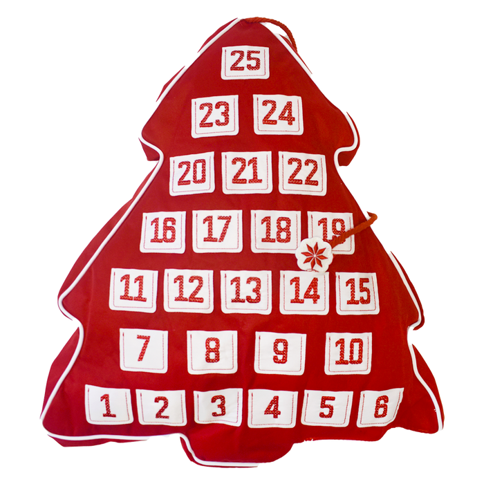 Nordic Christmas Tree Advent Pillow - SeaWorld Shop