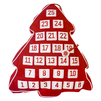 Nordic Christmas Tree Advent Pillow - SeaWorld Shop
