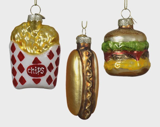 Novelty Fast Food Glass Hanging Decoration