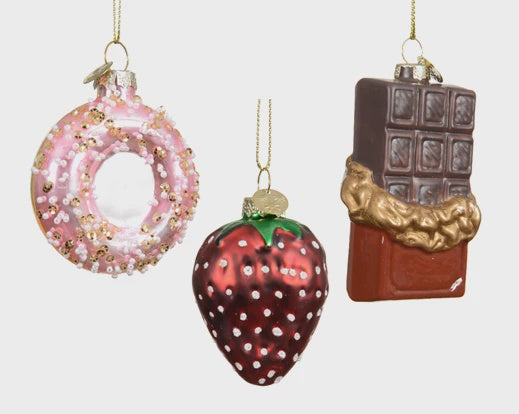 Novelty Sweet Treat Glass Hanging Decoration