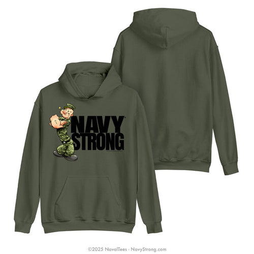 "NWU Popeye" Hooded Sweatshirt | Military Green