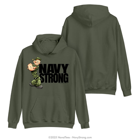 "NWU Popeye" Hooded Sweatshirt | Military Green