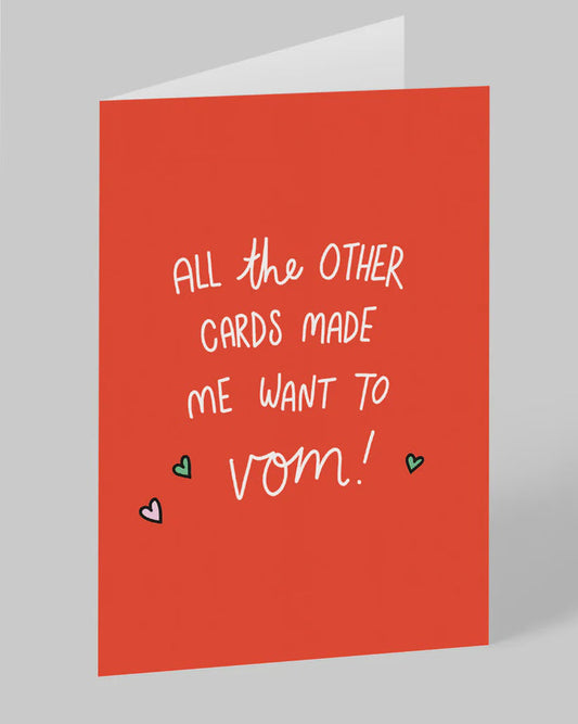 Ohh Deer All The Other Cards Made Me Want To Vom Greetings Card