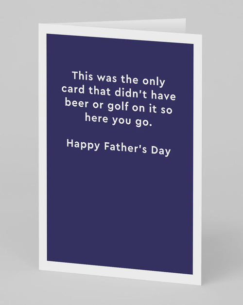 Ohh Deer Didn't Have Beer Or Golf Greetings Card